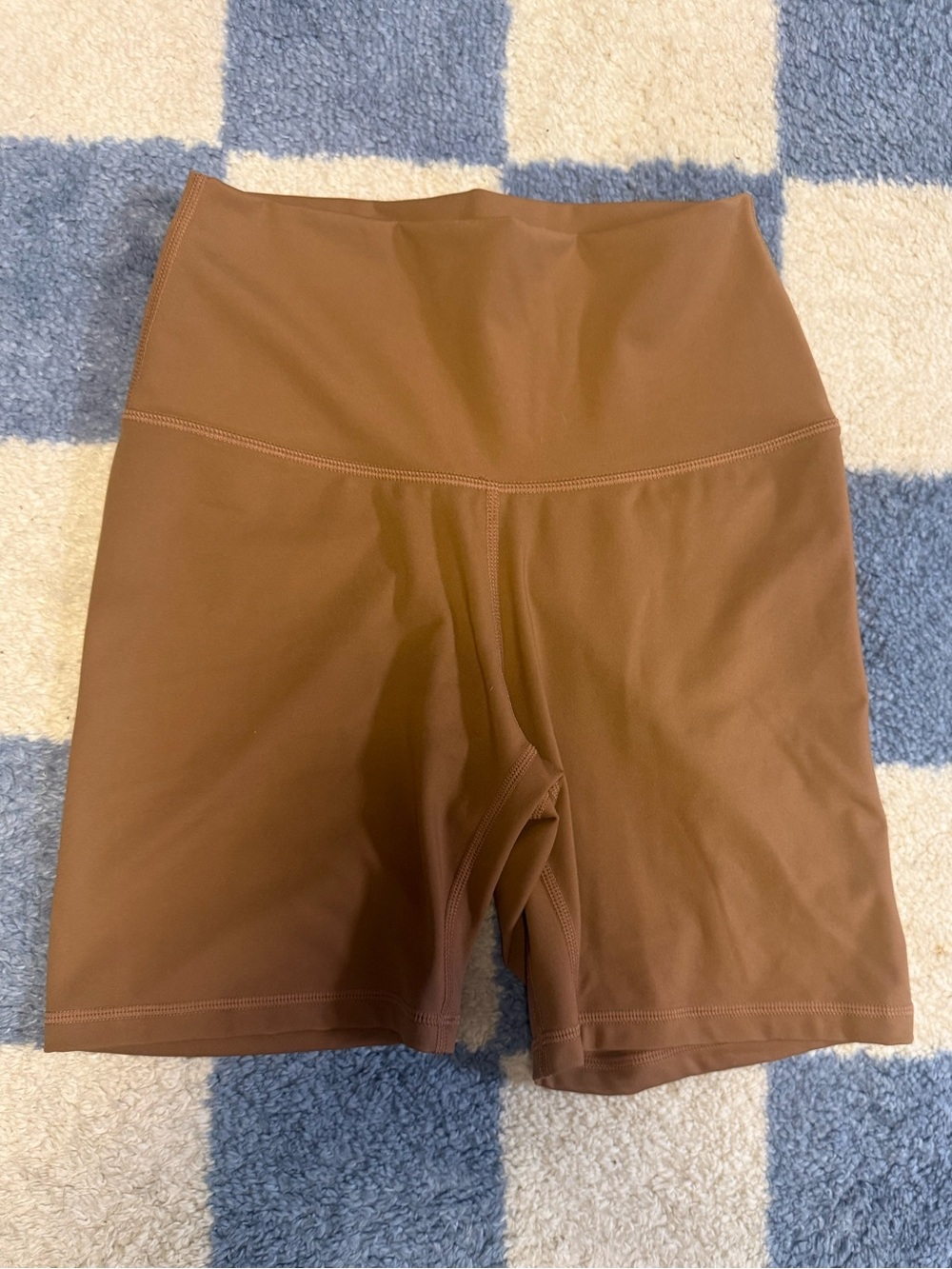 Women's High-Rise Brown Bike Shorts